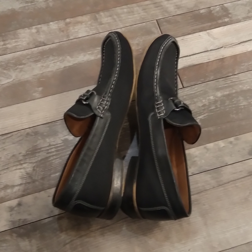 Donald Pliner Donnien Black Leather Loafer Dress Shoes Size 11M - Picture 8 of 9
